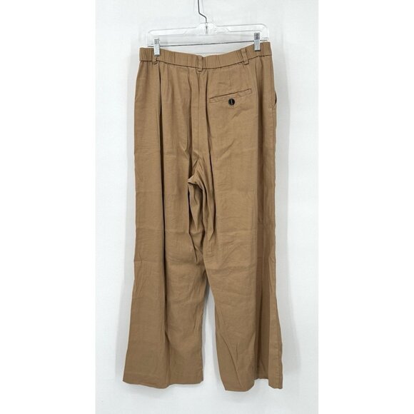 Anthropologie The Avery Pleated Wide-Leg Trousers MEDIUM Maeve Linen Edition - Picture 10 of 15